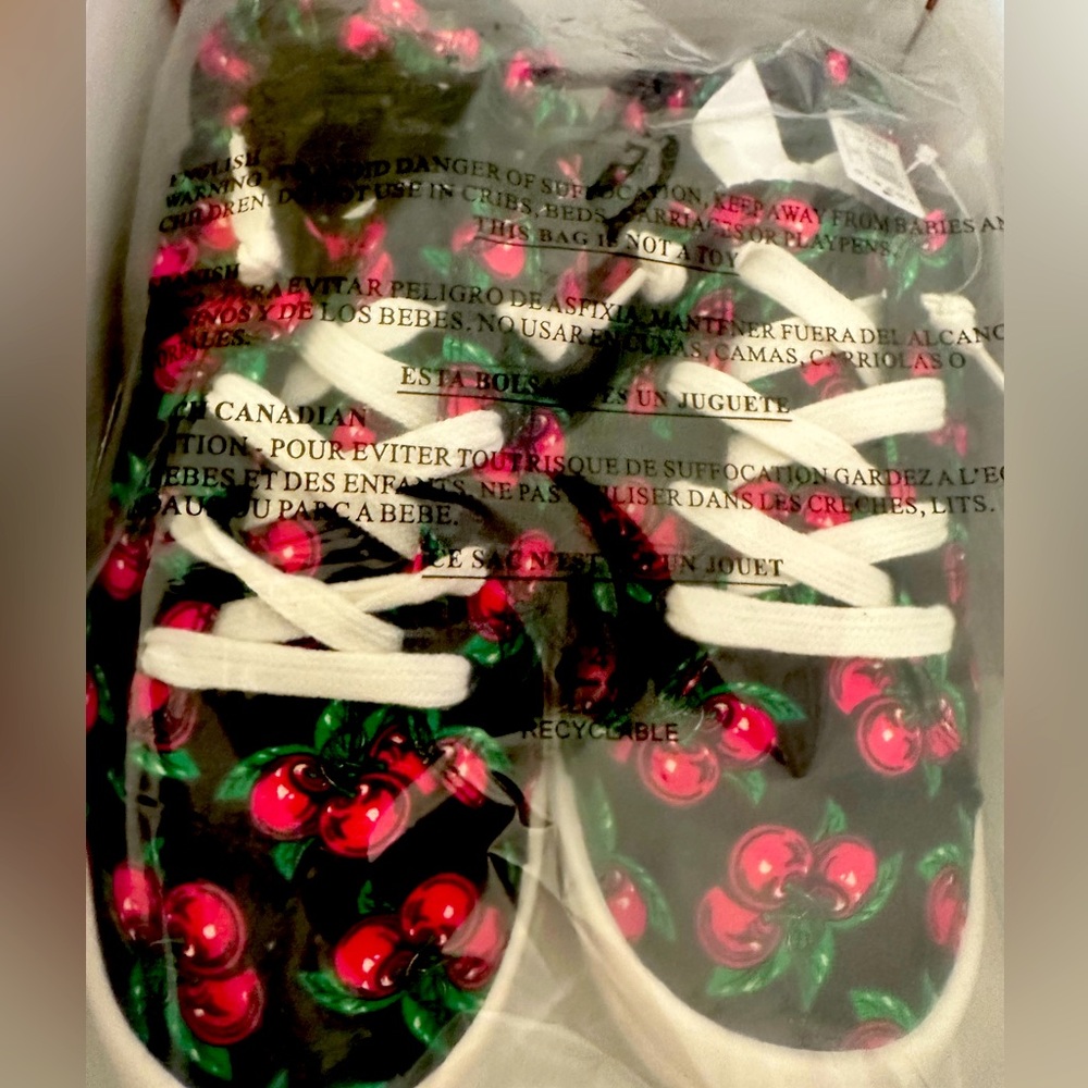 Betsy Johnson by Torrid cherry ruched sneakers BNIB size 11.5